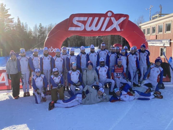 Ski Team ungdomscup 2023 gruppbild Medelpad