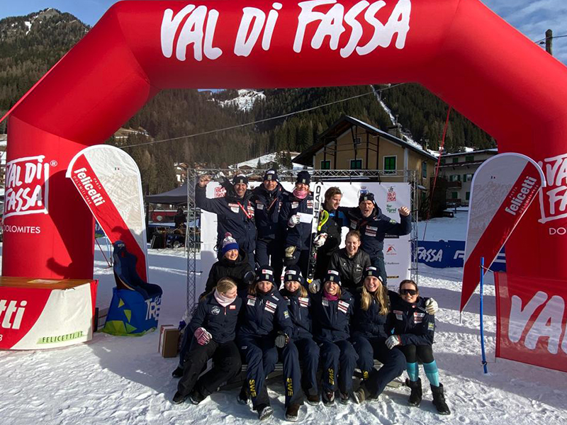 Team Svenska Spel dam Pozza di Fassa januari 2023