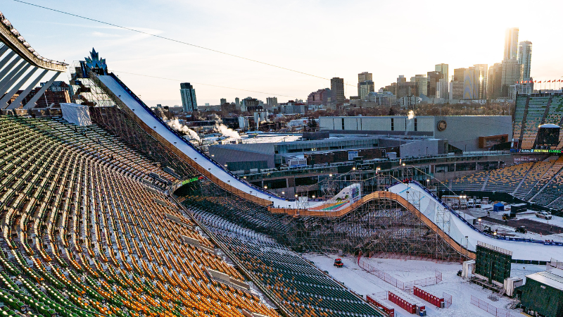 Arenan i Edmonton, kanada. Foto: FIS. 