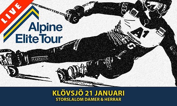 Livesändning Alpine Elite Tour Klövsjö 21 januari 2023