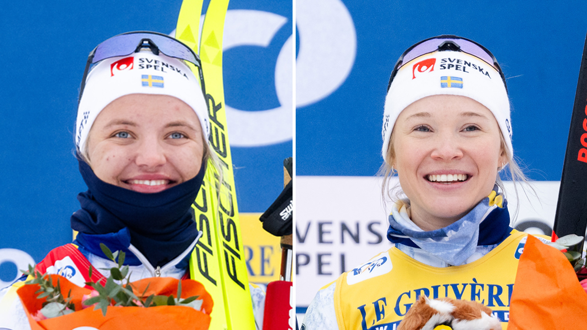 Linn Svahn bjöd hemmapubliken på en andraplats i sprint, och Jonna Sundling två tredjeplatser – en i sprint och en i 10 kilometer. FOTO: SIMON HASTEGÅRD