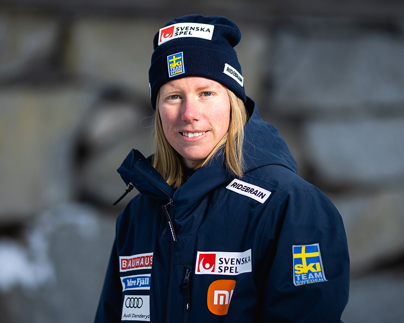Sandra Näslund står över tävlingarna i Veysonnaz. 