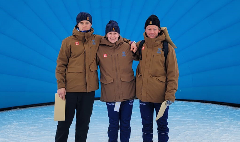 Simon Nordlander, Mira Göransson och Hugo Nilsson tar medalj på Europaungdoms-OS första dag.