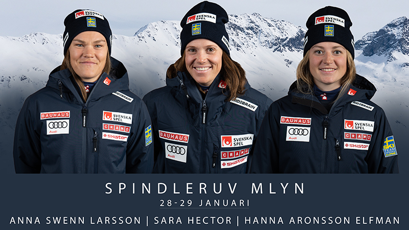 Laget till Spinlderuv Mlyn i januari 2023: Anna Swenn Larsson, Sara Hector och Hanna Aronsson Elfman