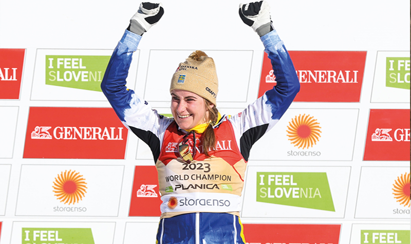 Ebba Andersson firade sin fjärde VM-medalj om titeln som VM-drottning.