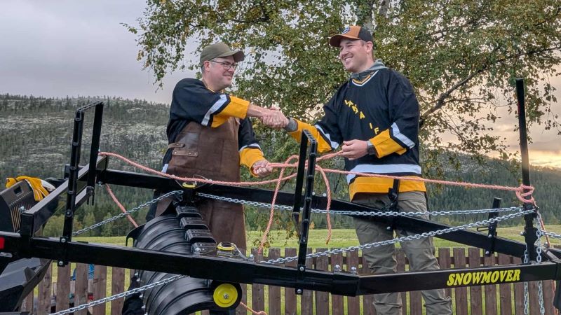 Spårsladdsinvigning Johan Thel och Martin Myhr Långå